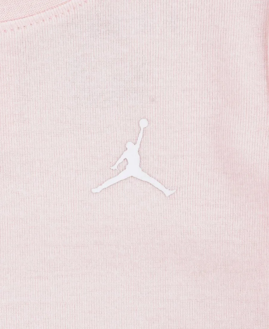 Детский комбинезон Jumpman (мальчик или девочка), шапочка и нагрудник, комплект из 3 предметов Jordan, розовый — фото 3