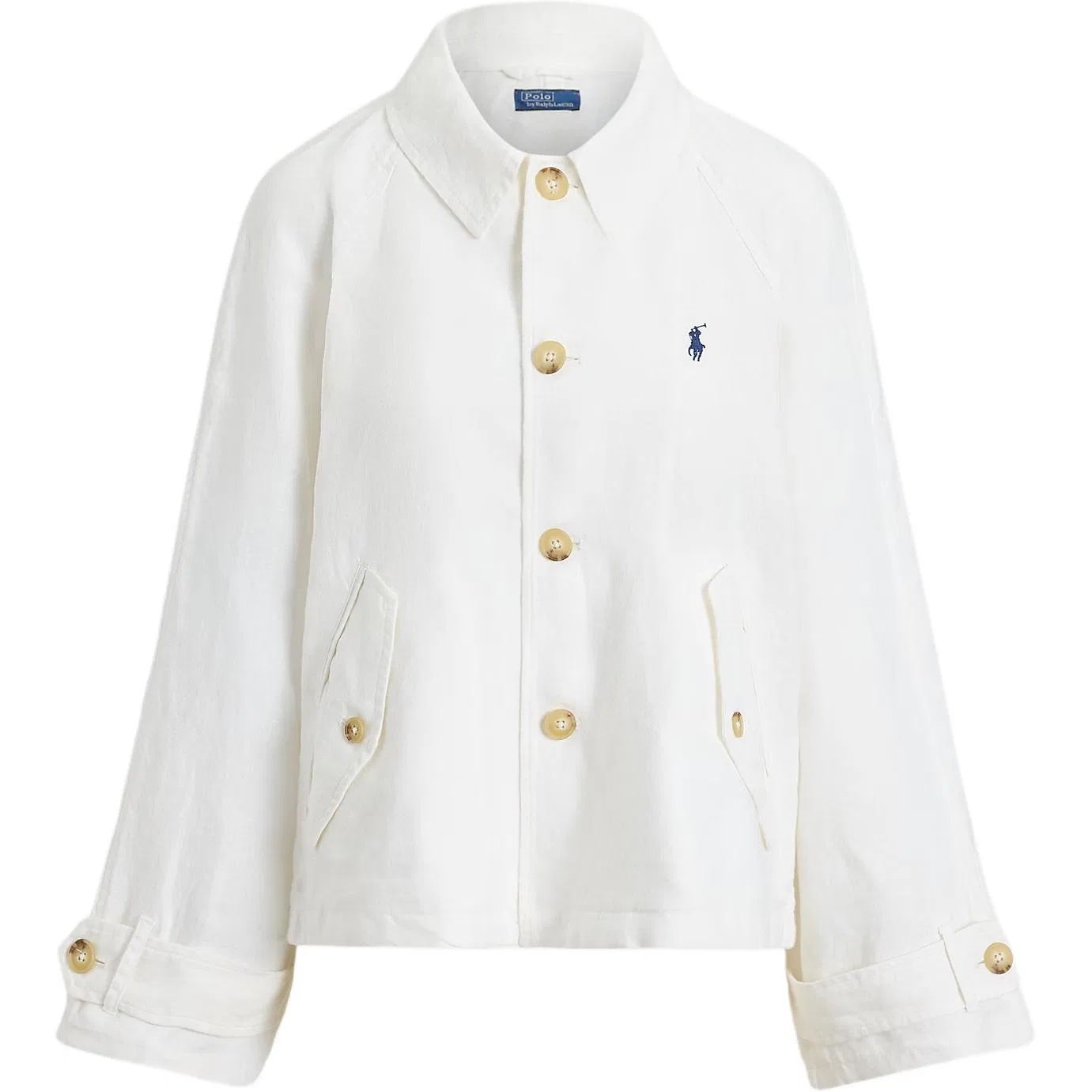 Пальто свободного кроя Polo Ralph Lauren белое