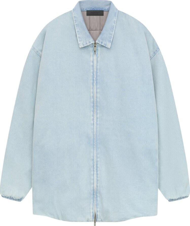 

Куртка Fear of God Essentials Filled Shirt 'Light Washed Denim', синий