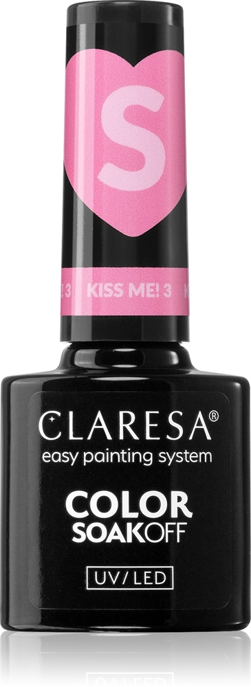 

Гель-Лак для ногтей Soakoff UV/LED Kiss Me Color Claresa, atspalvis 5 гр