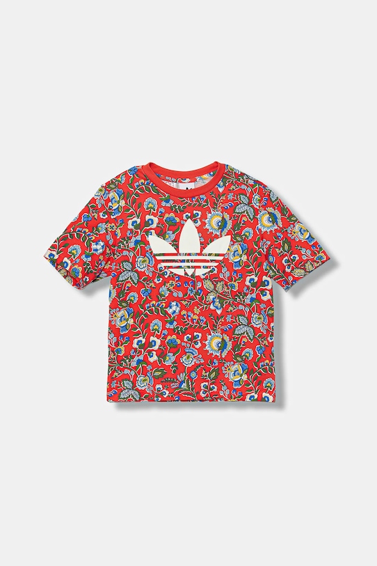 

Детская хлопковая футболка Adidas Originals, красный