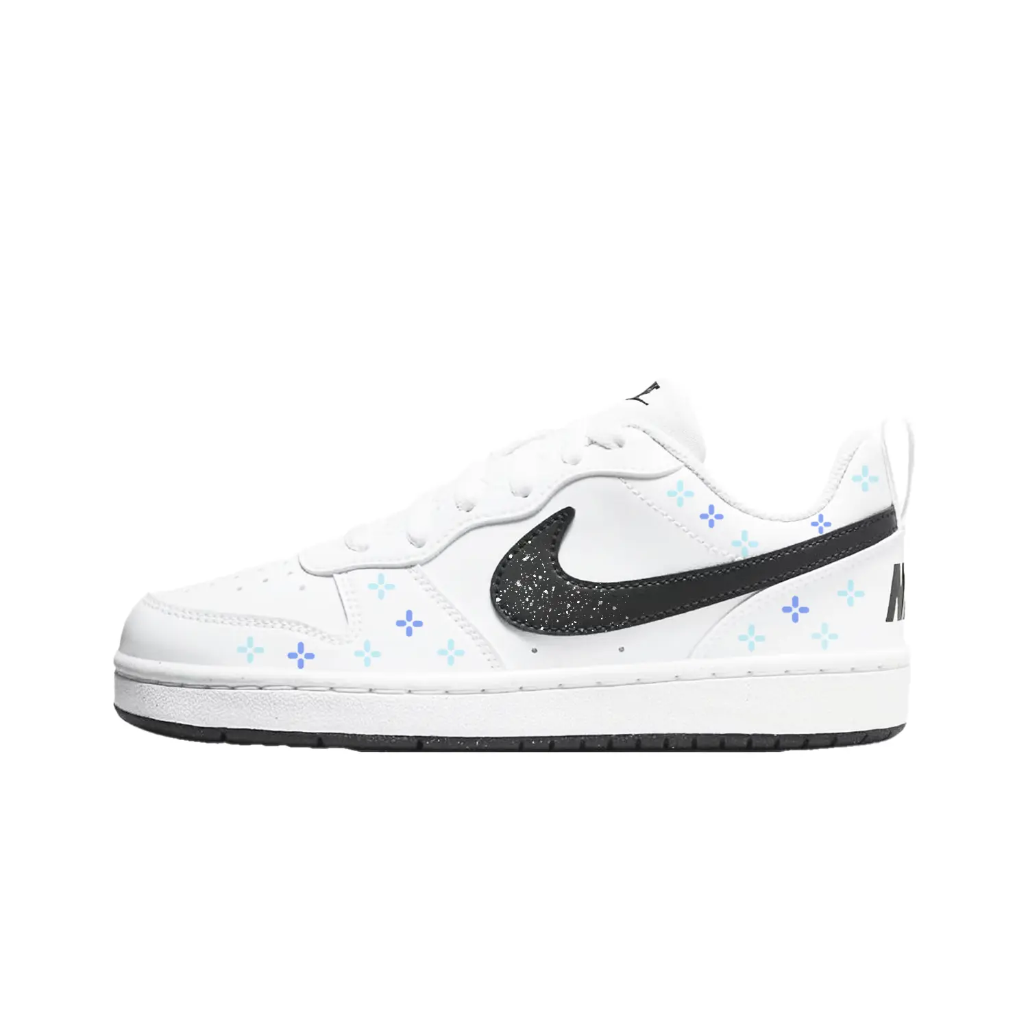 

Nike Court Borough Mirror Frost Blue Synthetic Leather Abrasion Resistant Slip Resistant Low top Skateboard Shoes Blue