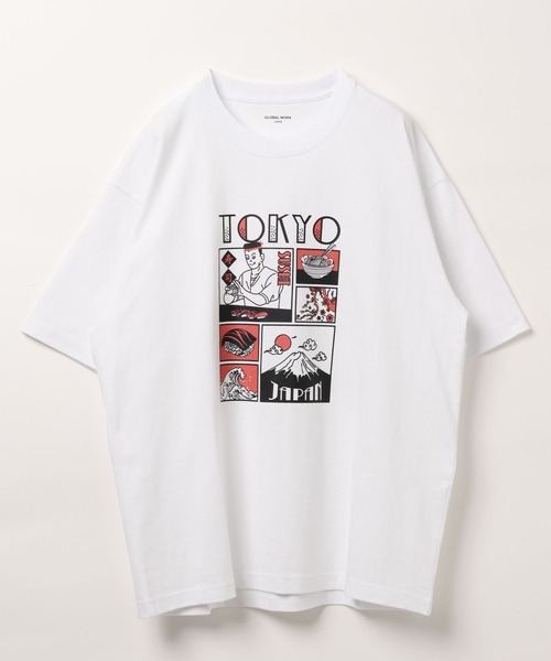 

Футболка сувенирная, короткий рукав GLOBAL WORK, белый