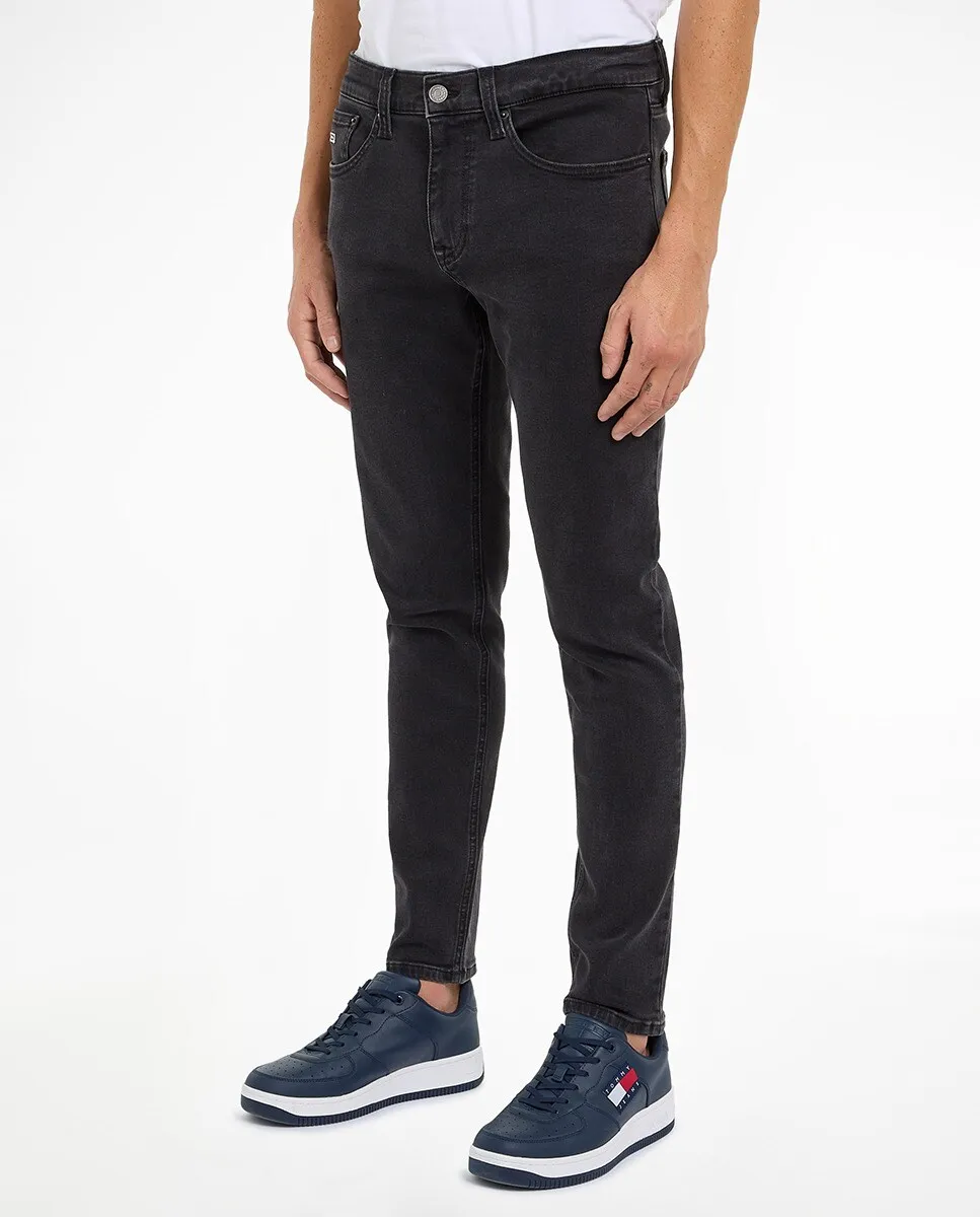 

Мужские зауженные джинсы Austin со средней посадкой Tommy Jeans, черный