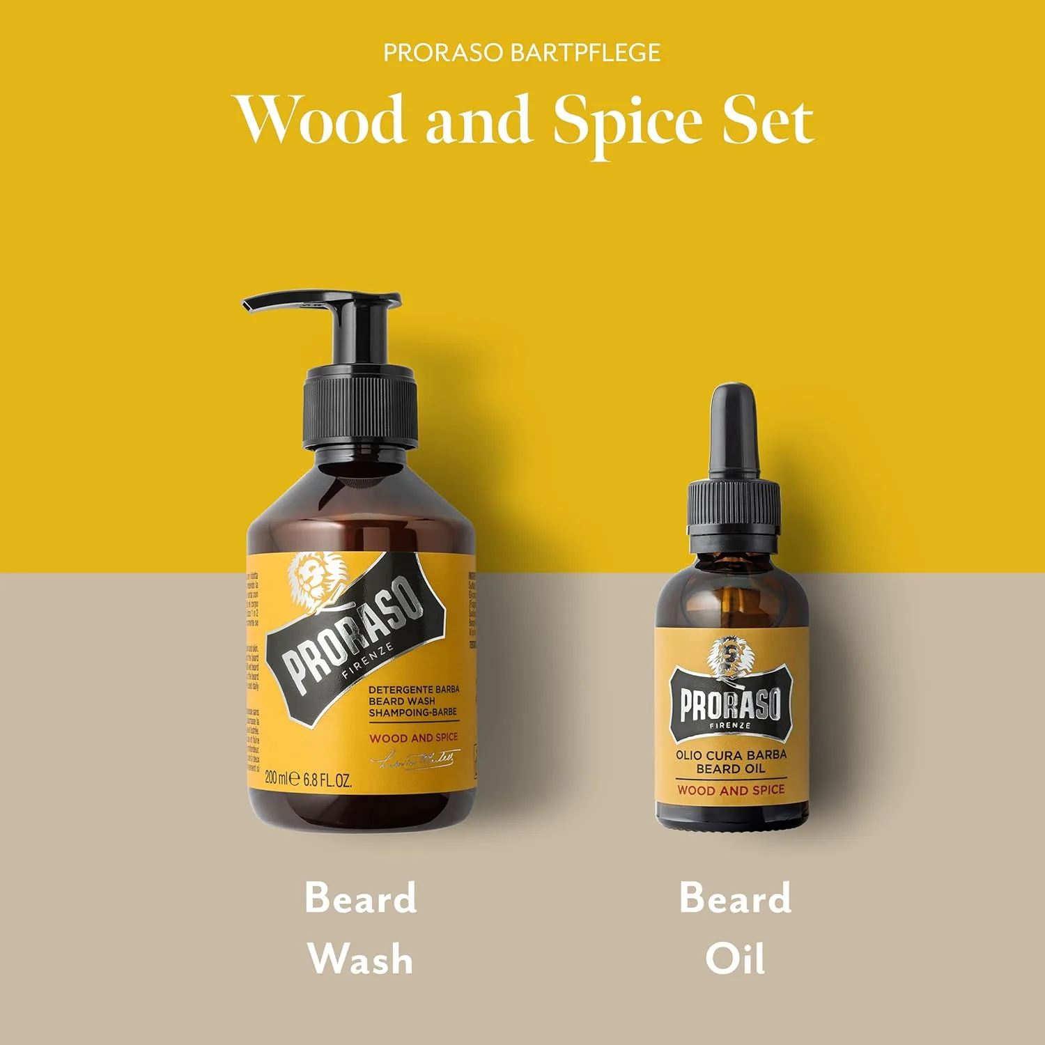 Набор для ухода за бородой Proraso Wood and Spice Duo Kit - шампунь и масло для бороды с теплым древесным ароматом для длинных или густых бород - Премиальный итальянский подарочный набор для мужчин — фото 4
