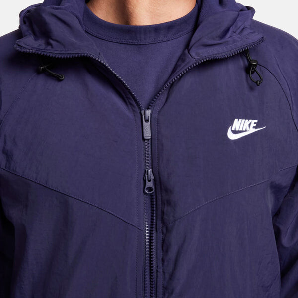 Куртка спортивная ветровка свободная куртка с капюшоном Nike, фиолетовый — фото 3