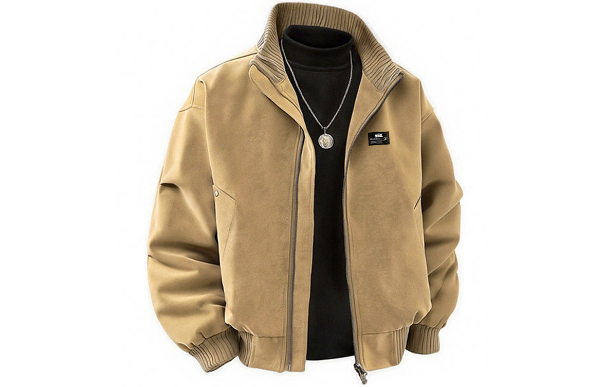 

Куртка Unisex Stand Collar Moderate ZIAREL, хаки[removable logo]