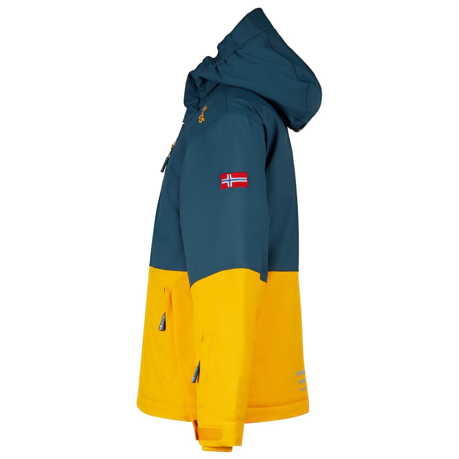 Зимняя куртка Trollkids Kid's Hallingdal, цвет Flame Orange/Navy — фото 2