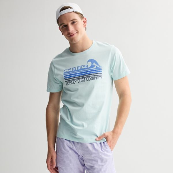 

Мужская графическая футболка Hurley, цвет teal tinted