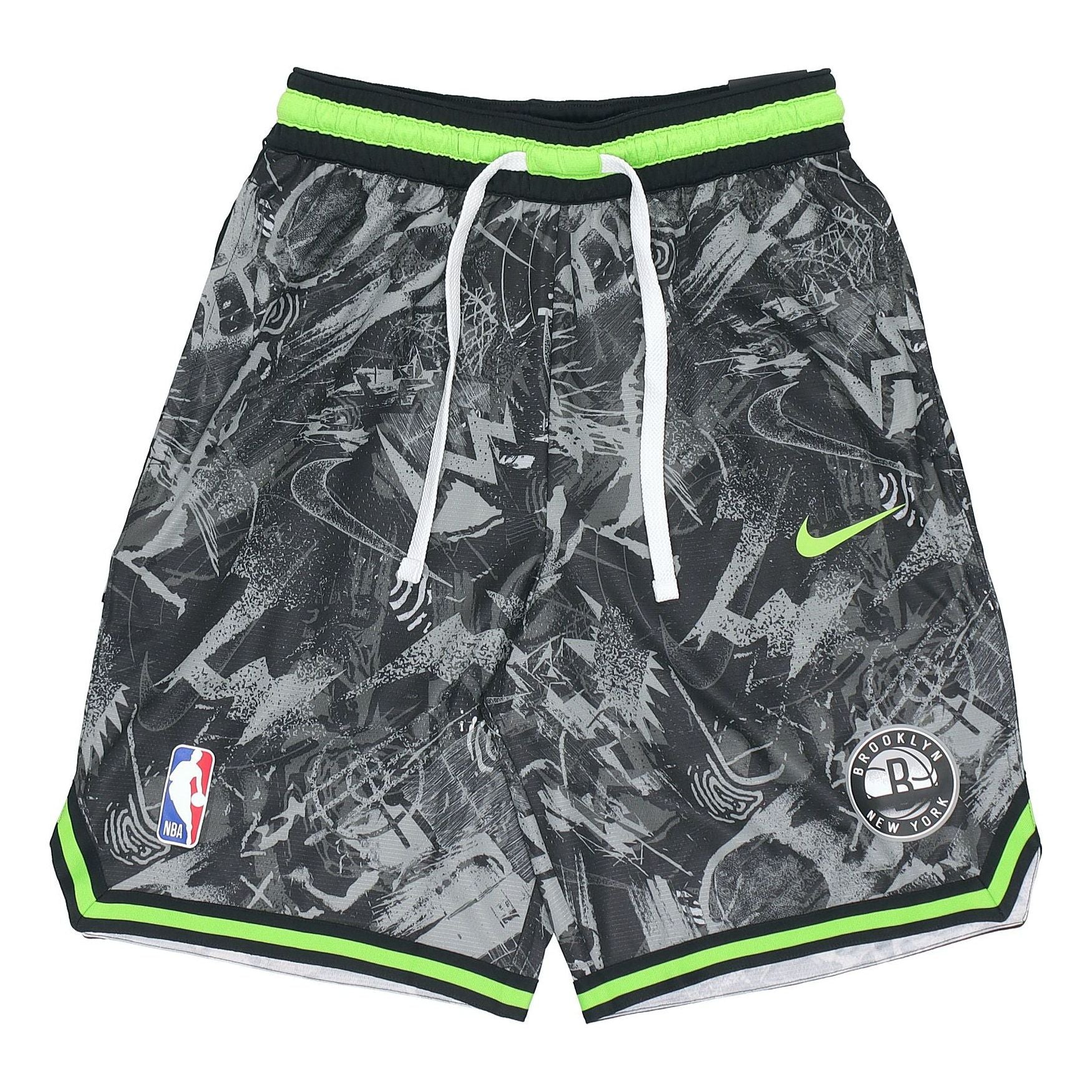 

Шорты Nike NBA Brooklyn Nets Light Breathable Quick Dry Full Print Loose Basketball Shorts Black DJ4034-308