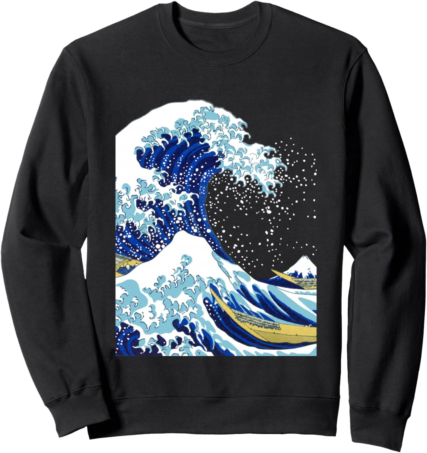

Сувенирная подарочная толстовка с японским узором The Wave Off Kanagawa Katsushika Hokusai Hokusai T-Shirt, черный