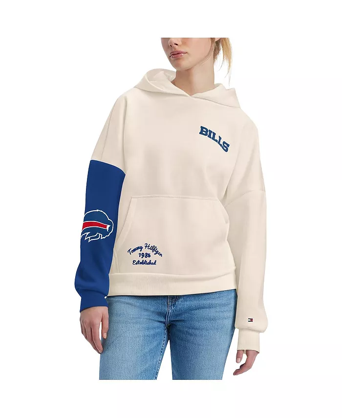 

Женская кремовая толстовка с капюшоном Royal Buffalo Bills Harriet Tommy Hilfiger