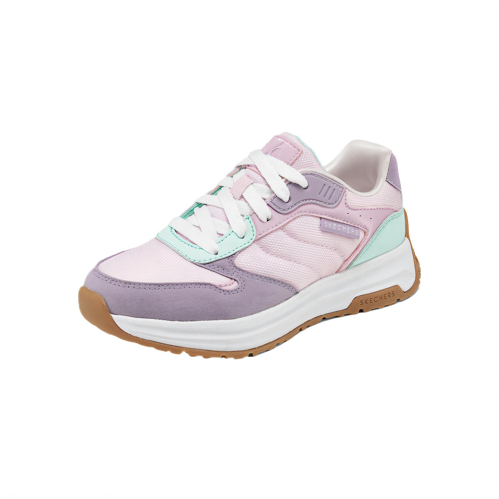Skechers Kids Детские кроссовки с низким верхом, амортизирующие, износостойкие, вишнево-розовые, для повседневной носки — фото 2