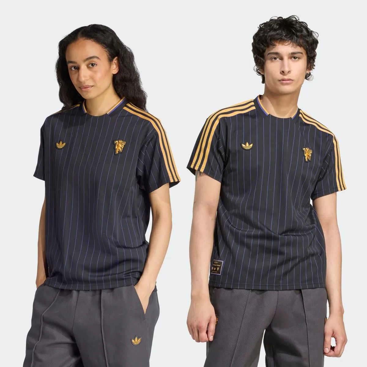 

Мужская футболка Manchester United FC 2025-2026 Terrace Icons Originals adidas, черный