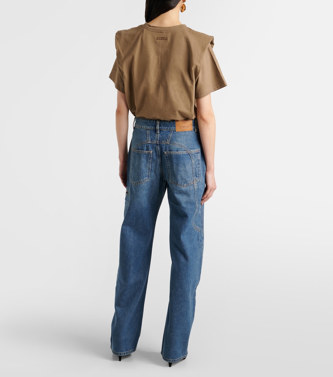 Джинсы Betiane с широкими штанинами Isabel Marant, синий — фото 3