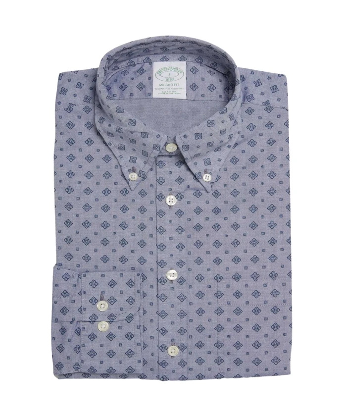 

Спортивная рубашка Milano приталенного кроя Brooks Brothers, синий