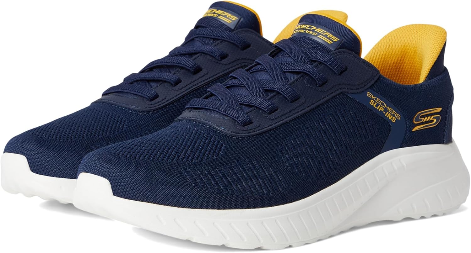 Мужские слипоны Skechers Hands Free Slip-ins Squad Chaos - Solid Step, темно-синий — фото 2