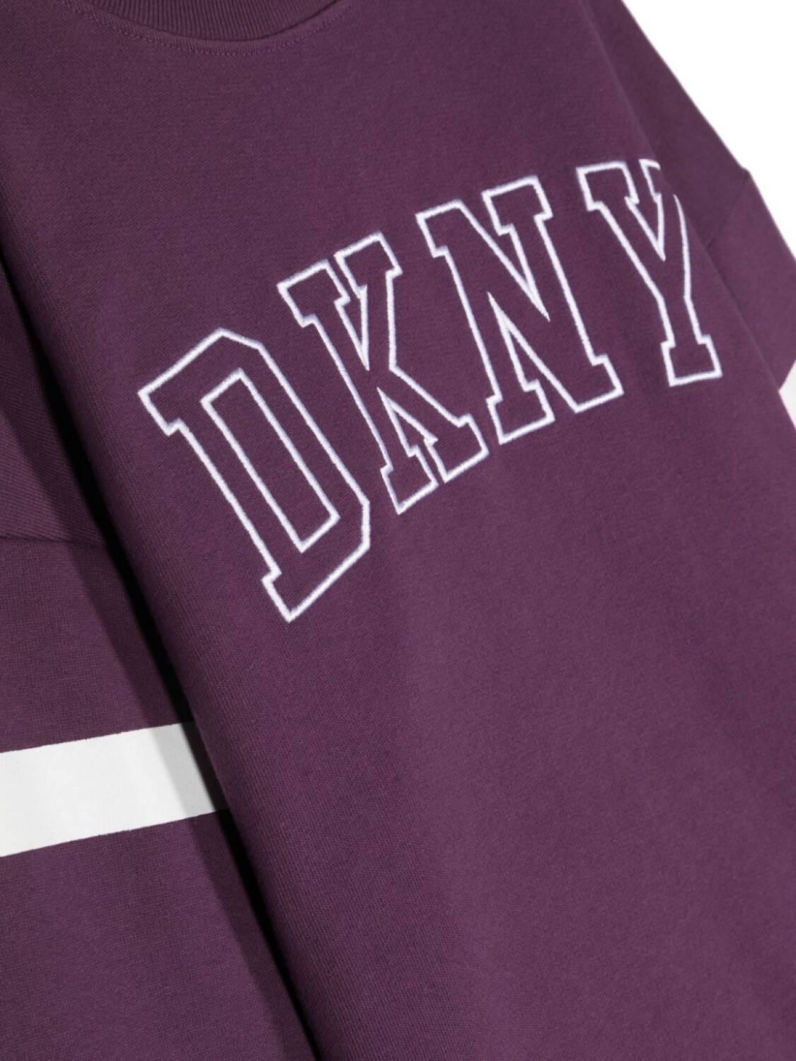DKNY толстовка с нашивкой-логотипом, фиолетовый — фото 3