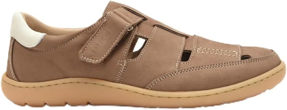 Мужские закрытые кожаные сандалии BAERCHI 5273S, Taupe