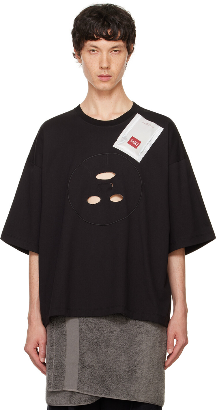 

Футболка с маской для лица doublet, черный