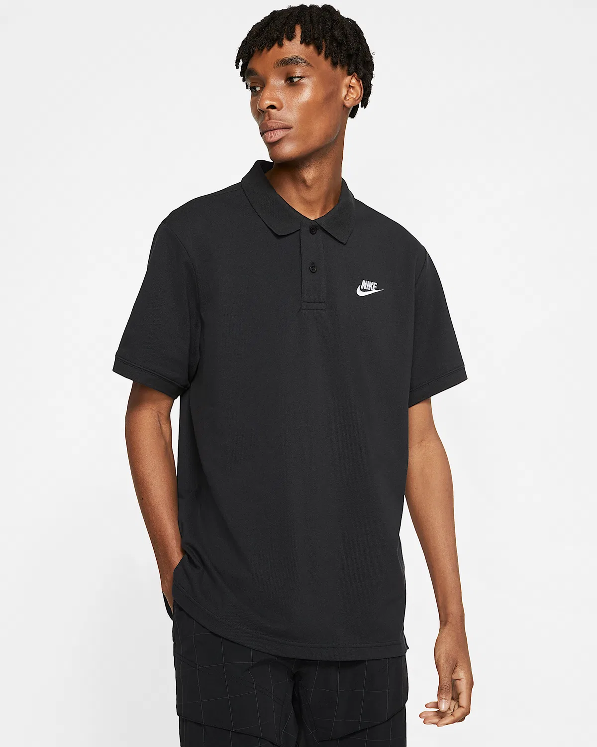 Мужское поло Nike Sportswear, Black/White