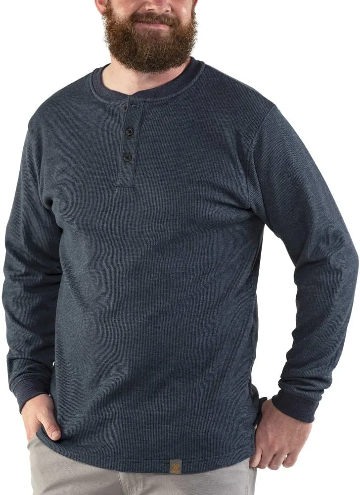 

Мужская футболка Henley JR1007 с длинными рукавами и подкладкой Jack Rivet