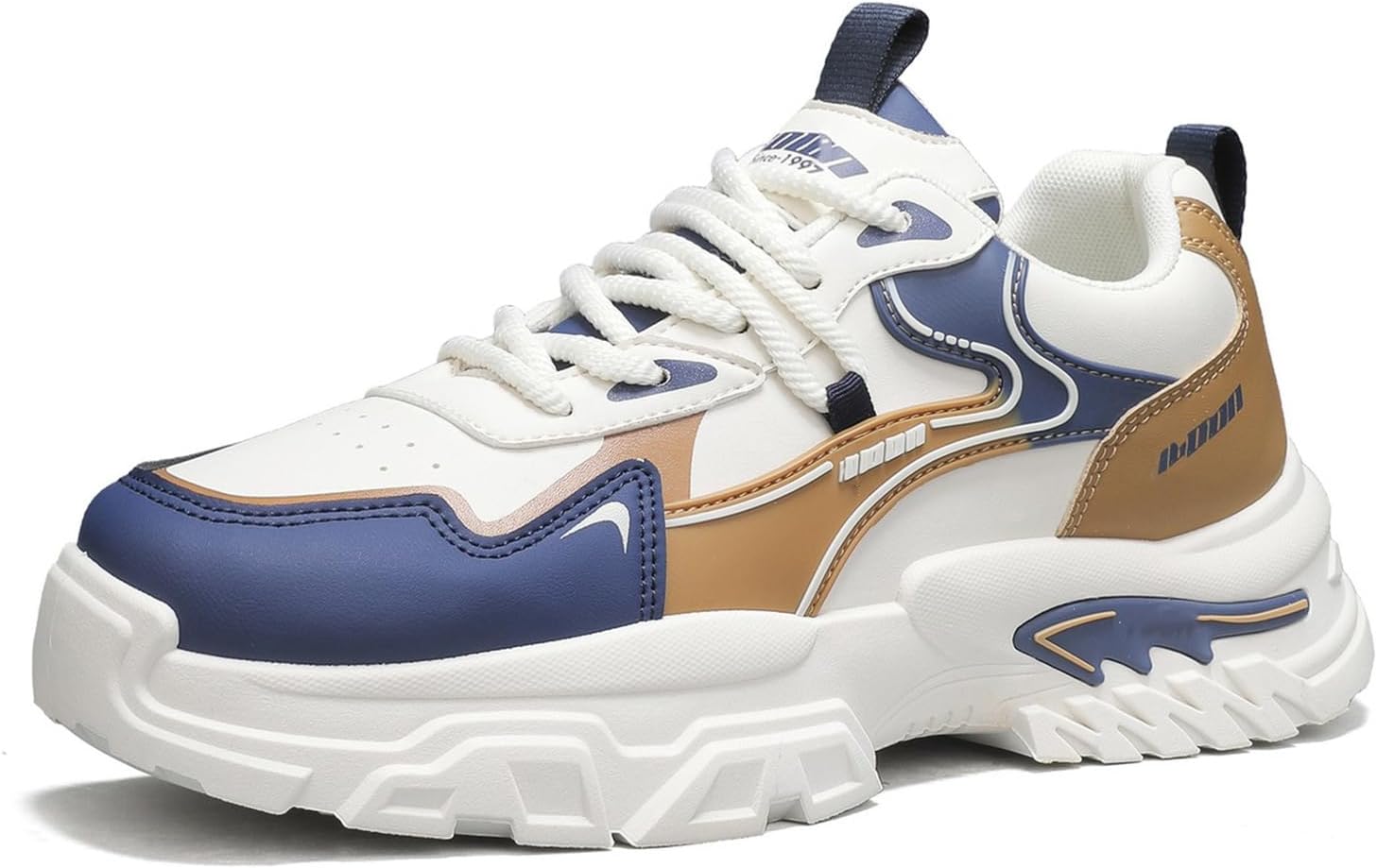 

Мужские кроссовки для бега, тенниса, работы и ходьбы, массивные модные кеды, повседневная обувь для мужчин Spwagym, бежевый