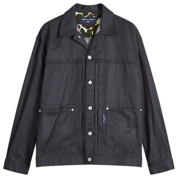 

Куртка водителя грузовика из хлопкового поли денима Comme Des Garçons Homme, белый