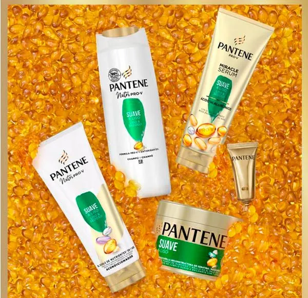 Шампунь Nutriplex для вьющихся и непослушных волос Suave & Liso Pantene, 225 ml — фото 3