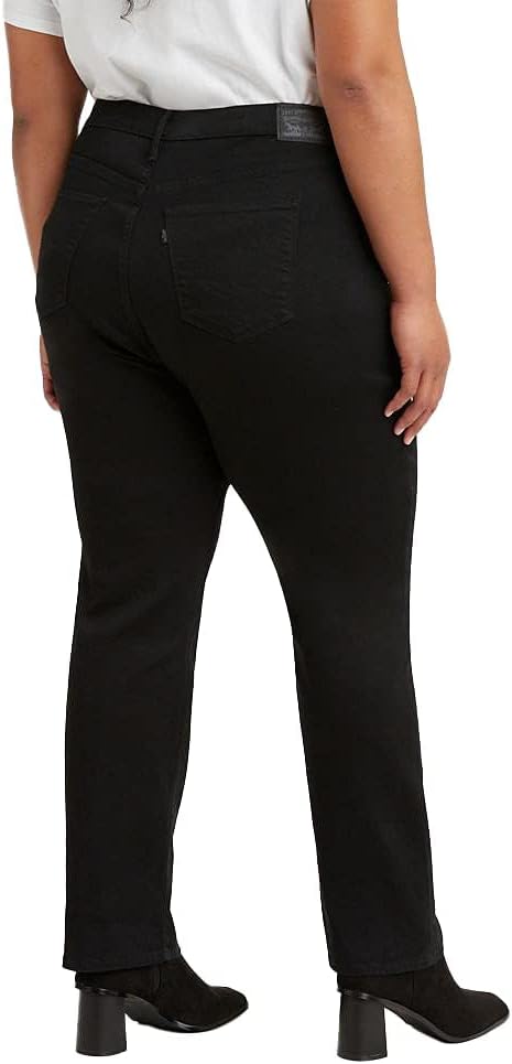 Женские джинсы Levi's 724 с высокой талией (большие размеры), Soft Black — фото 3