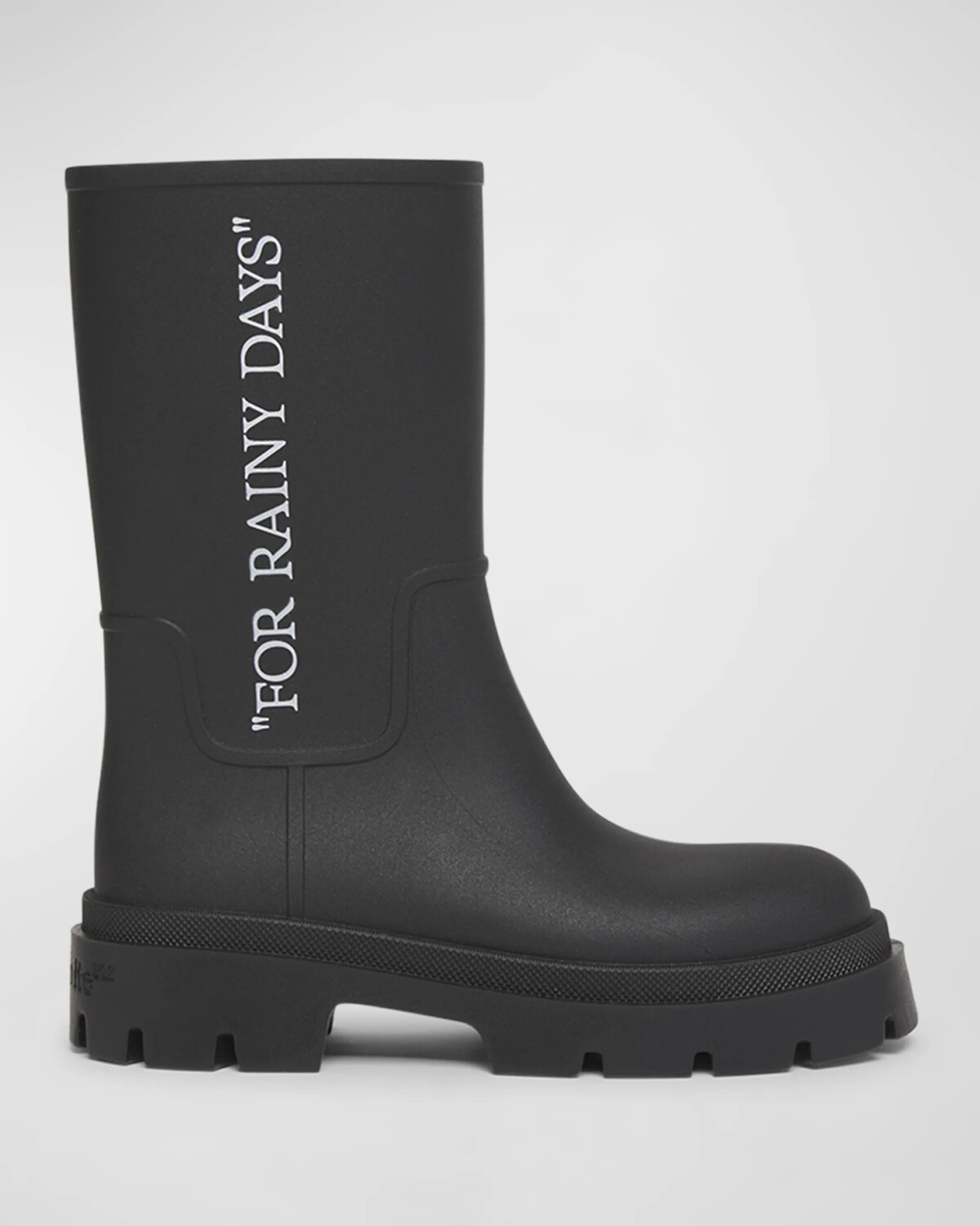 Резиновые сапоги Reboot до середины икры Off-White, цвет Black-White