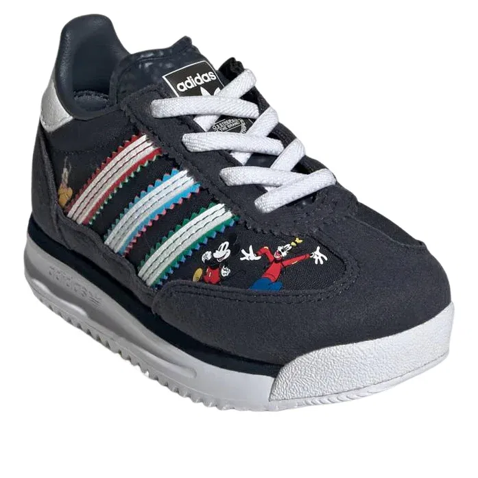 Кроссовки Adidas SL 72 RS Mickey And Friends 'Aurora Ink Cloud White Court Green' JH7455, черный — фото 3