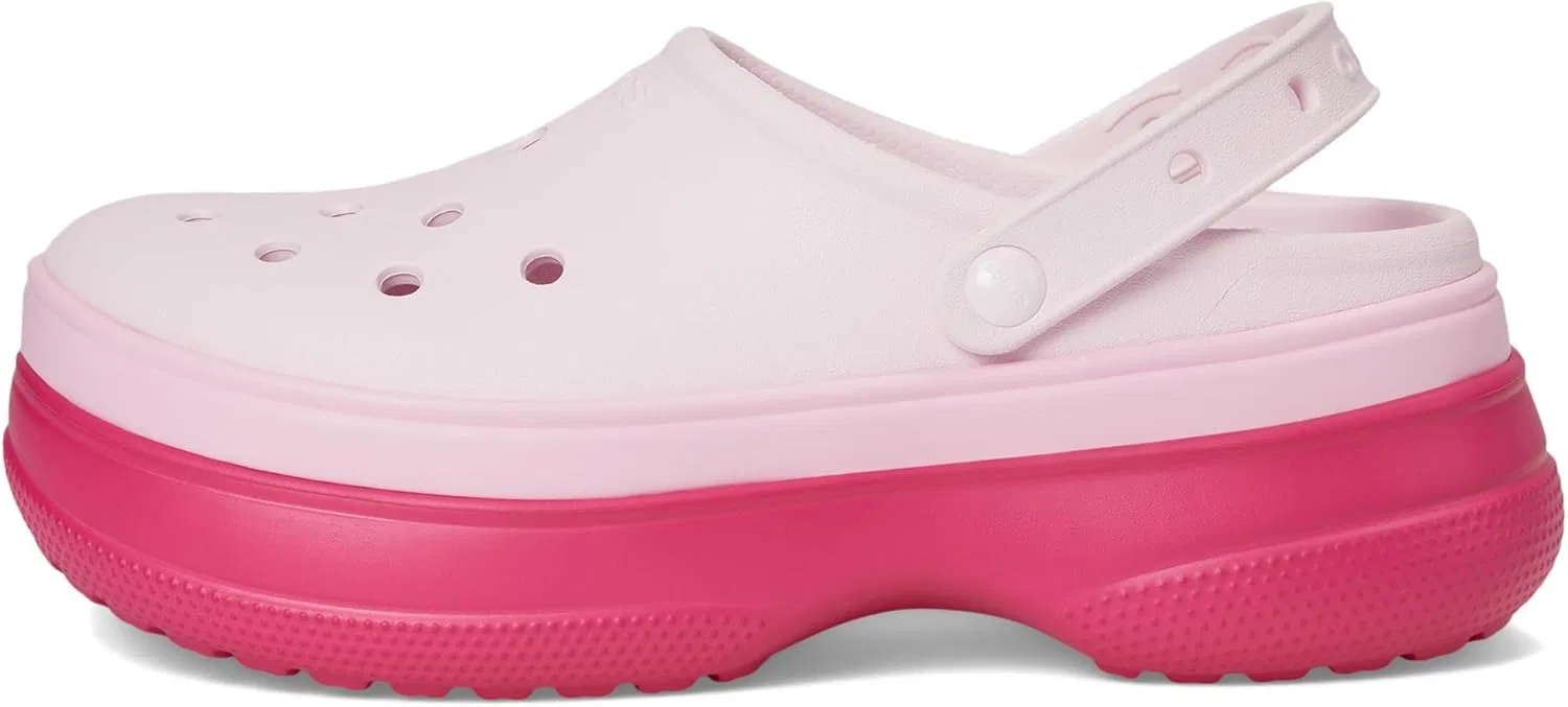 Кроксы Adult Classic Stacked Clogs Platform Platform Crocs, Dragon Fruit — фото 4
