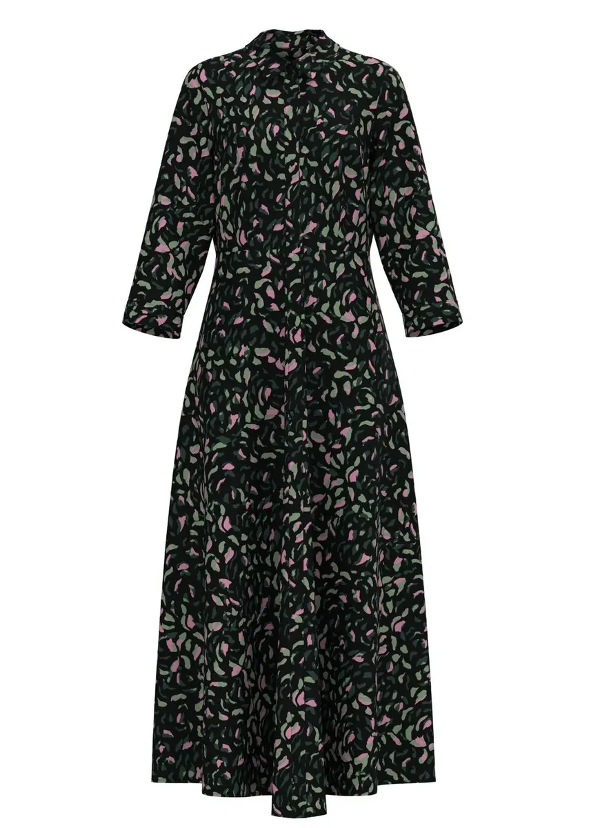 

Платье-рубашка Y.A.S "YASSAVANNA LONG SHIRT DRESS", с рукавами 3/4, зеленый