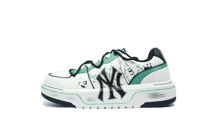 

Кроссовки MLB Chunky Liner Skateboarding Shoes Unisex Low-top Green, черный