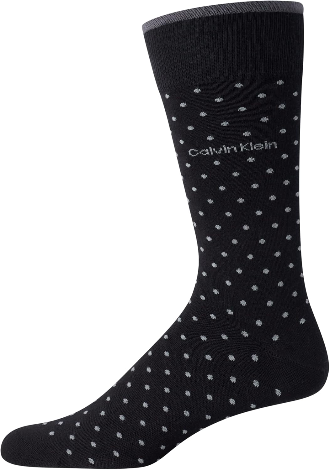 Мужские носки Calvin Klein Beathable Cotton Crew (1 пара), Black Pin Dot — фото 2