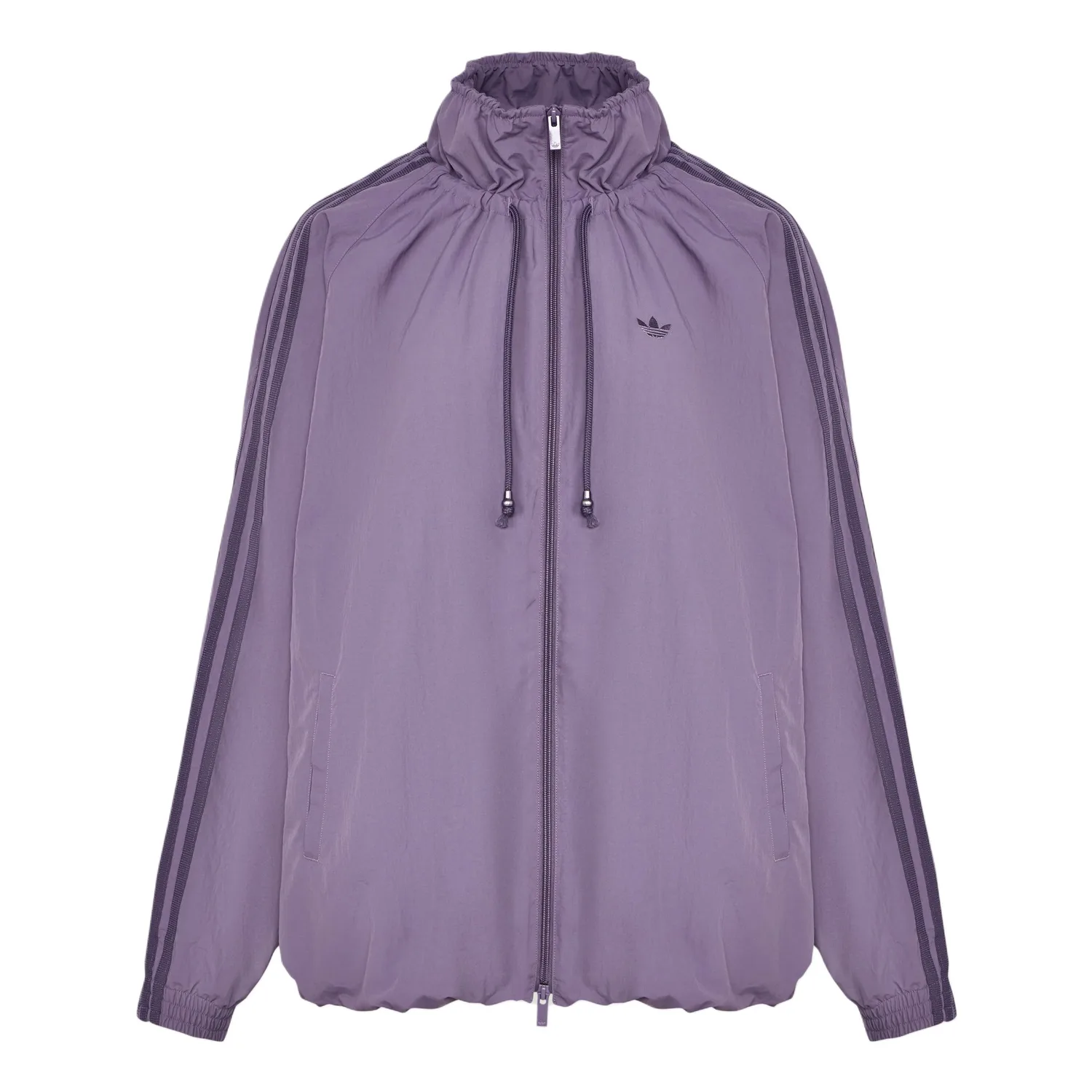 Куртка-толстовка оверсайз Track FW25 женская Adidas Originals, темно-фиолетовый