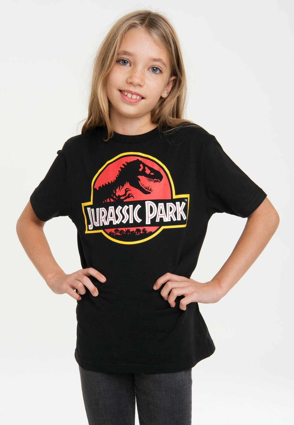 Футболка с принтом Jurassic Park Logo LOGOSHIRT, цвет schwarz — фото 2