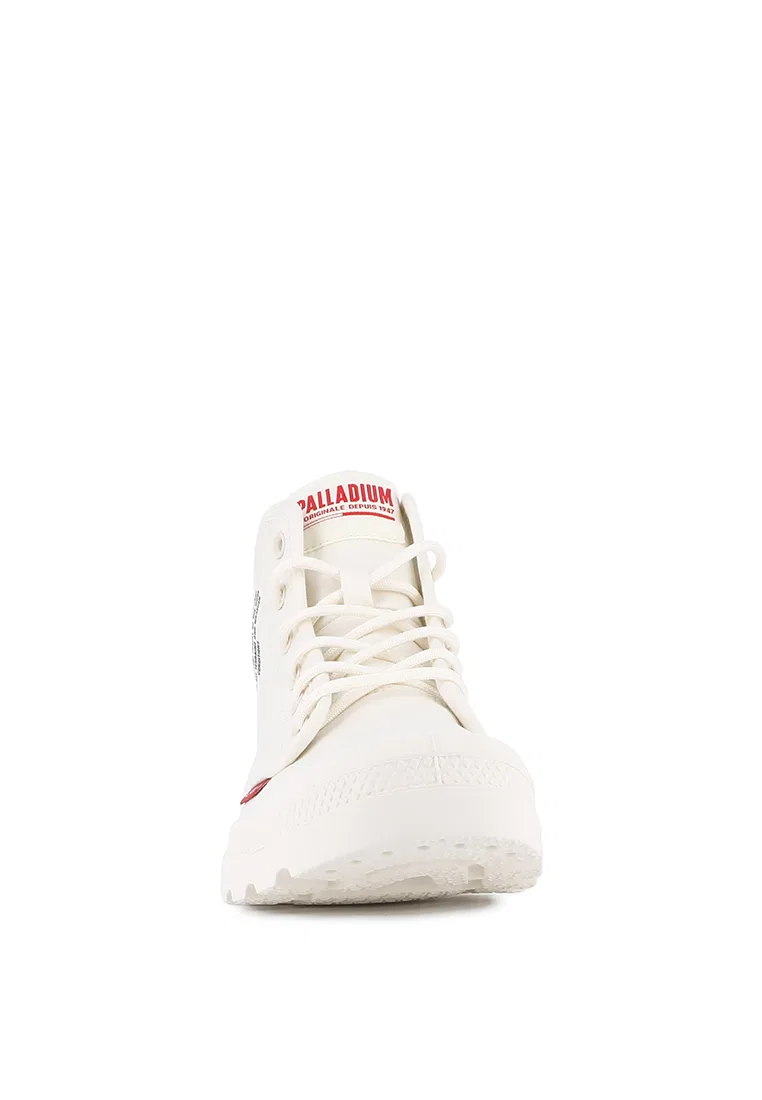 Ботинки женские, высокие, парусиновые, модель PAMPA HI DARE II, UNISEX, черные Palladium — фото 4