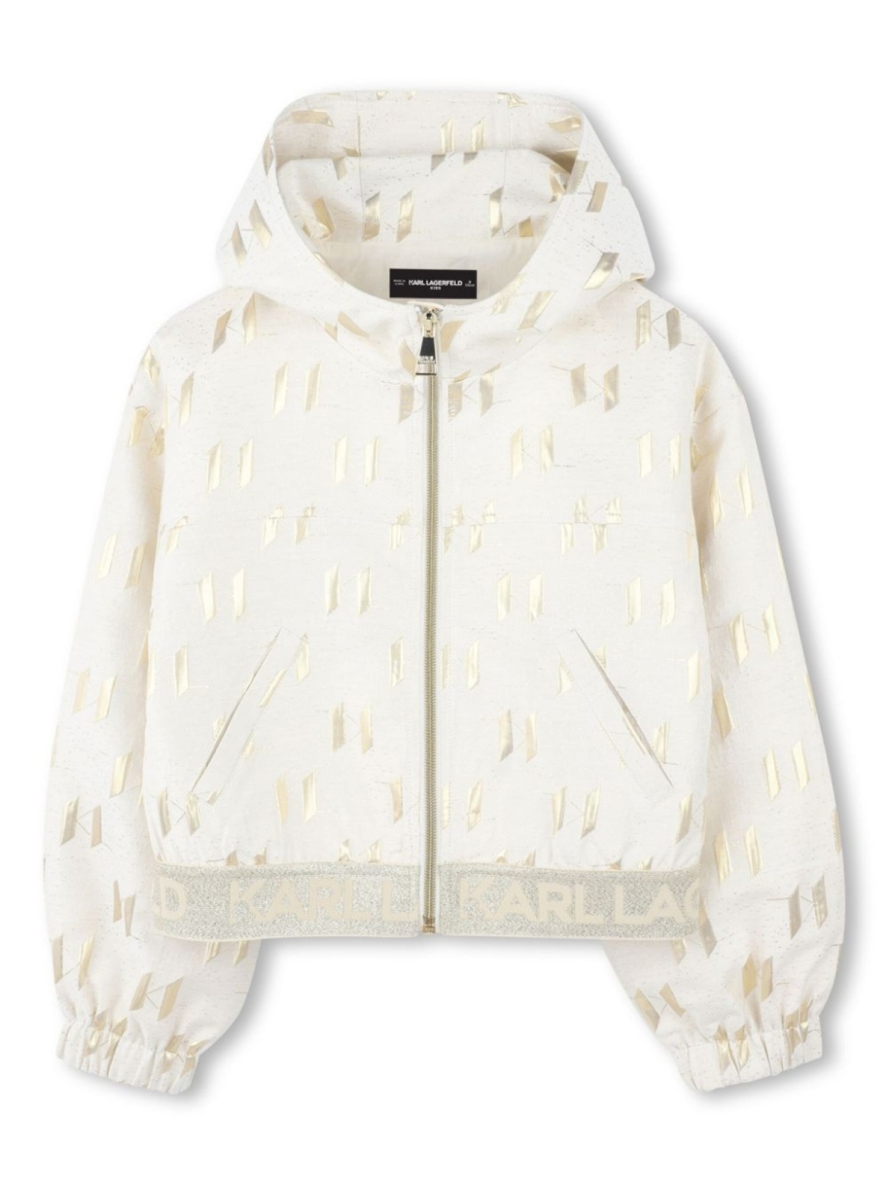 

Karl Lagerfeld Kids худи с логотипом, нейтральный цвет