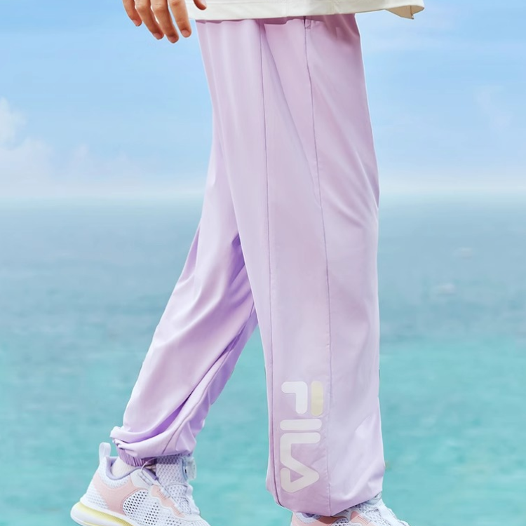 FILA KIDS Детские вязаные спортивные штаны для детей 3-7 лет stunning purple — фото 4