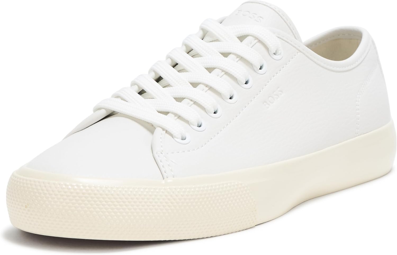 

Низкие кроссовки BOSS Girl's Aiden с логотипом и блоками из кожи, Milk