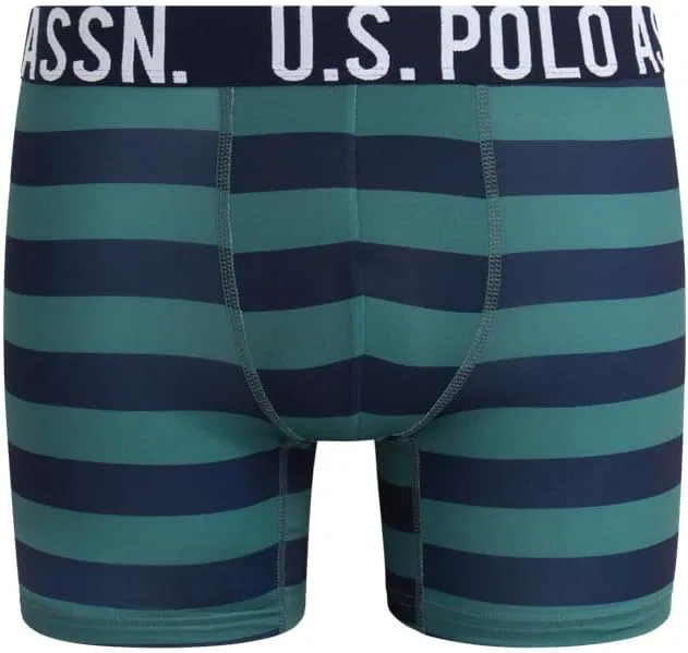 Боксеры U.S. Polo Assn., зеленый/принт/маритайм блю — фото 4