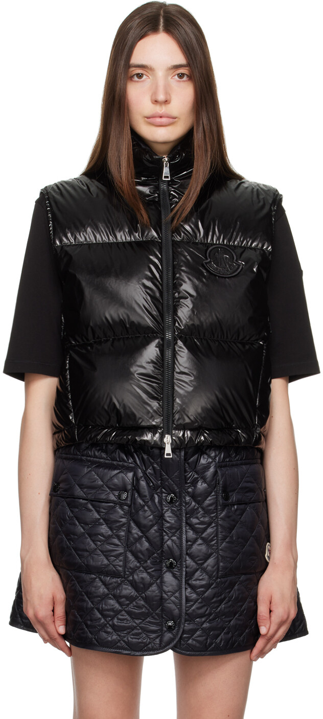 

Moncler Черный пуховик Blavet