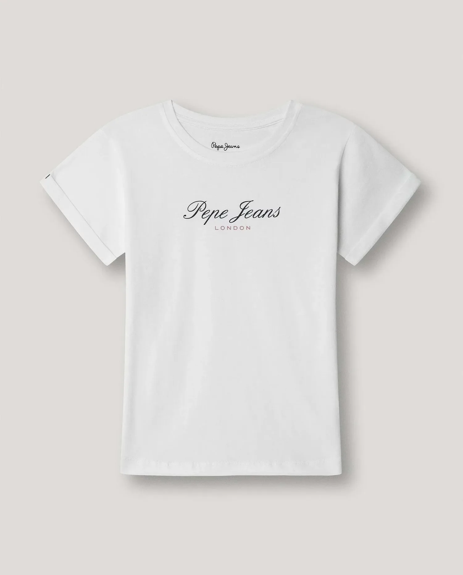 Детская футболка с логотипом, свободного кроя Pepe Jeans, белый
