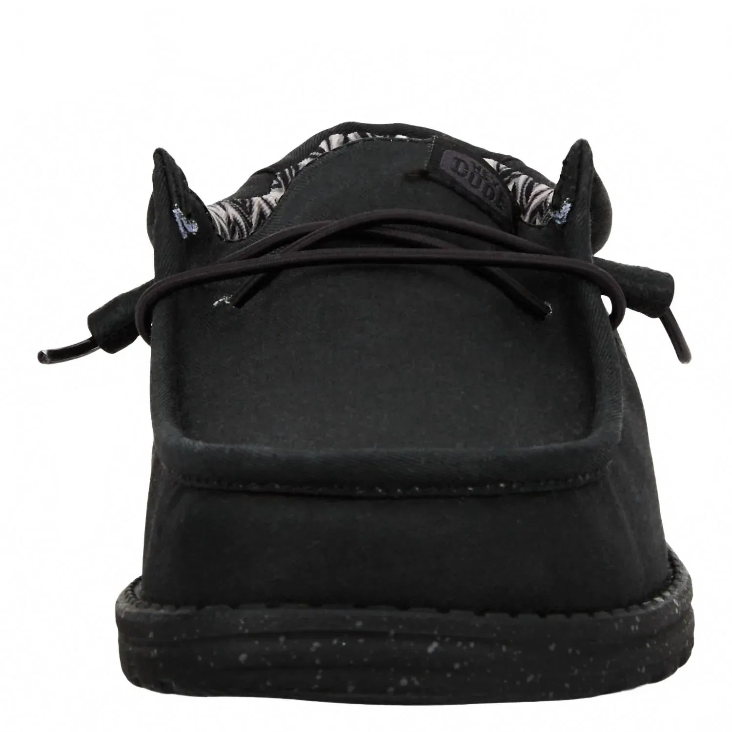 Hey Dude Men's Wally Stretch Canvas Shoes In Black/black — фото 3