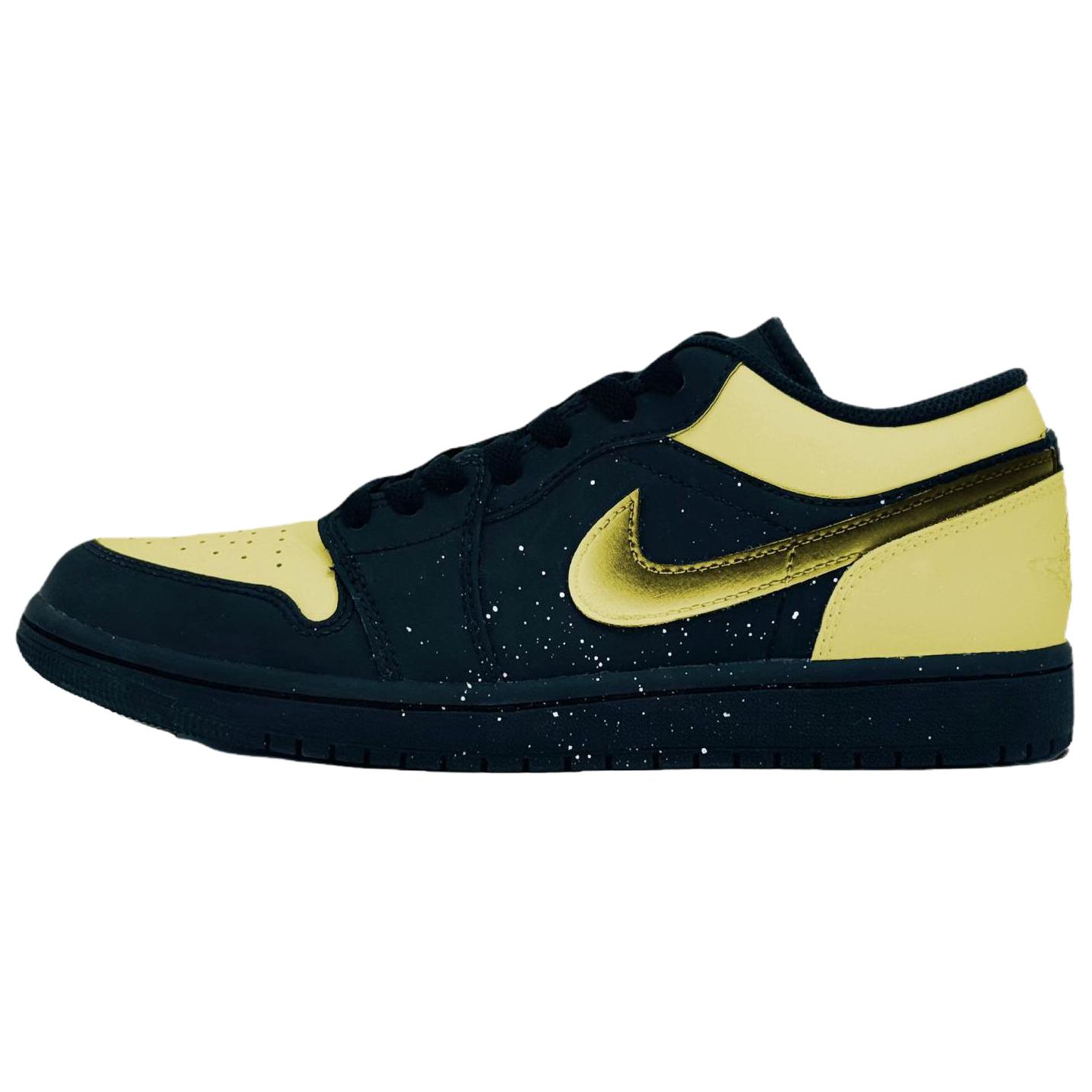 

Jordan Air 1 Abrasion Resistant Low top Vintage Basketball Shoes мужские желтые