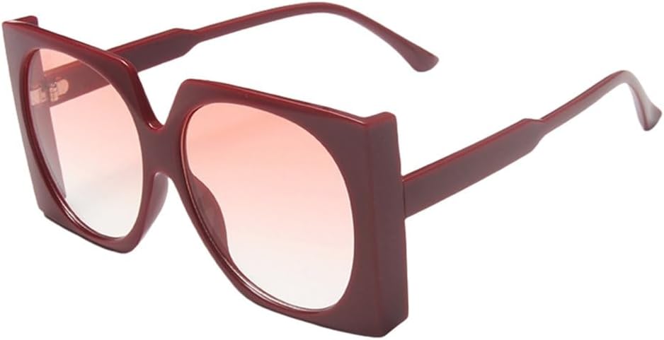 

Ретро квадратные солнцезащитные очки для женщин, модные очки большого размера, роскошные очки, солнцезащитные очки большого размера для женщин, красные и розовые, одни LVTFCO, Red Pink