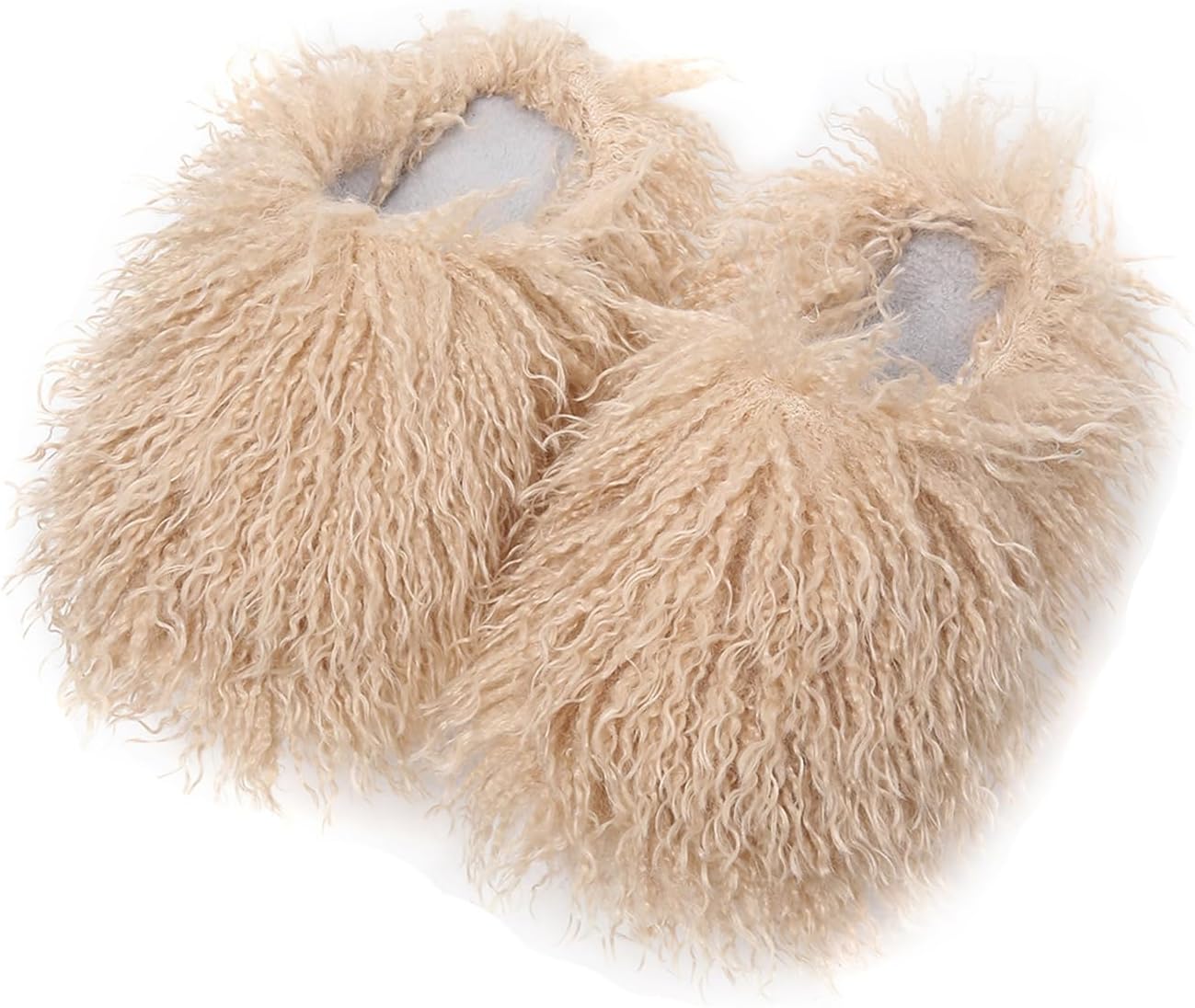 

Домашние тапочки YESBOR для женщин и мужчин из искусственного меха, пушистые и теплые, зимние, с плоской подошвой, Light Coffee