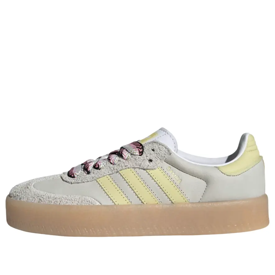 Кроссовки (WMNS) adidas Sambae 'White Grey Powder Yellow'